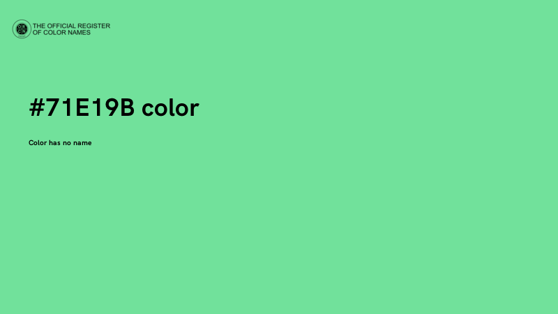 #71E19B color image