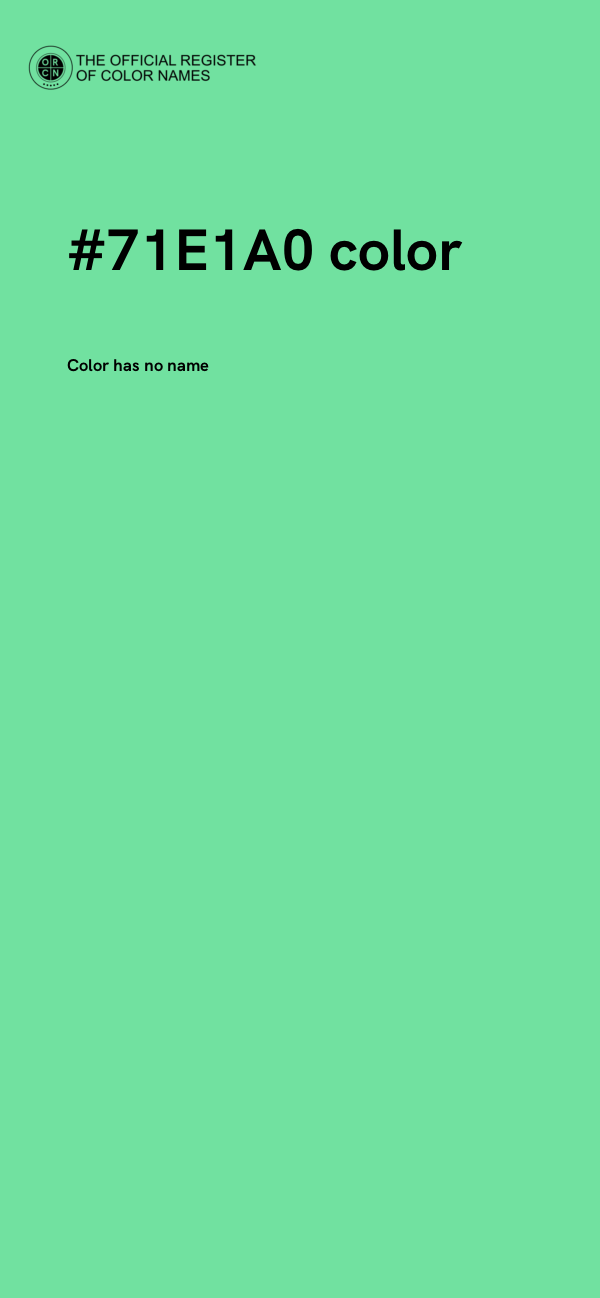 #71E1A0 color image