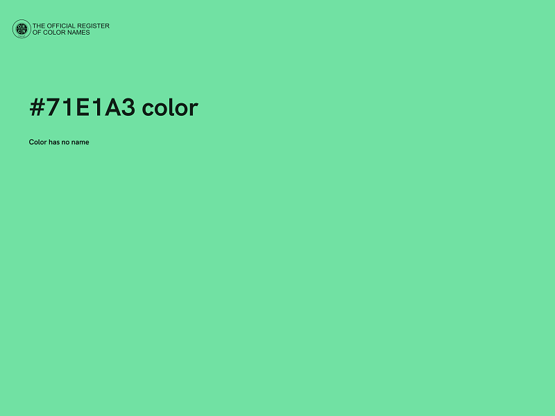 #71E1A3 color image