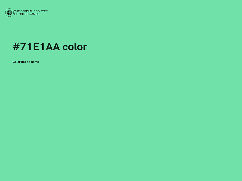 #71E1AA color image