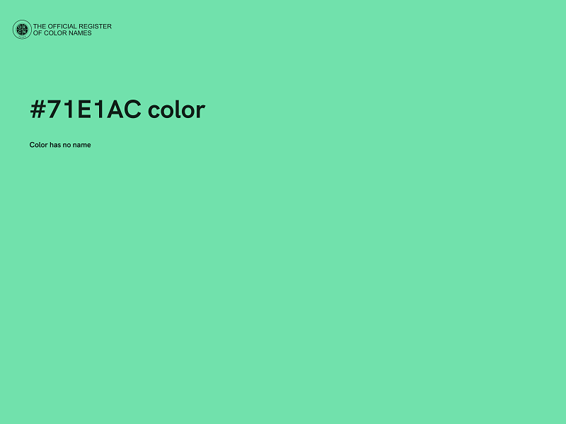 #71E1AC color image