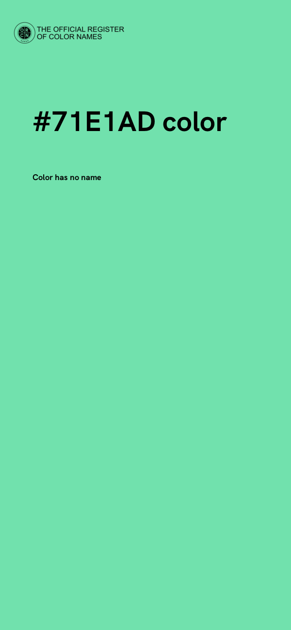 #71E1AD color image