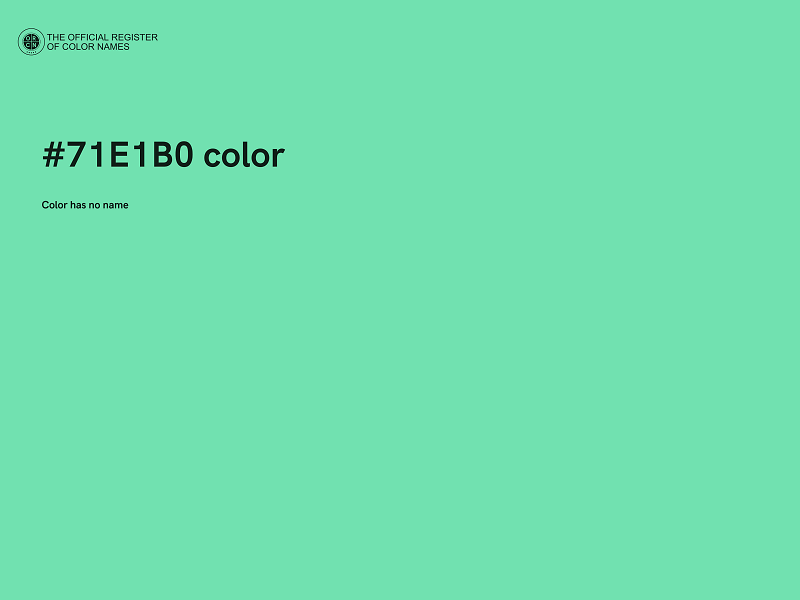#71E1B0 color image