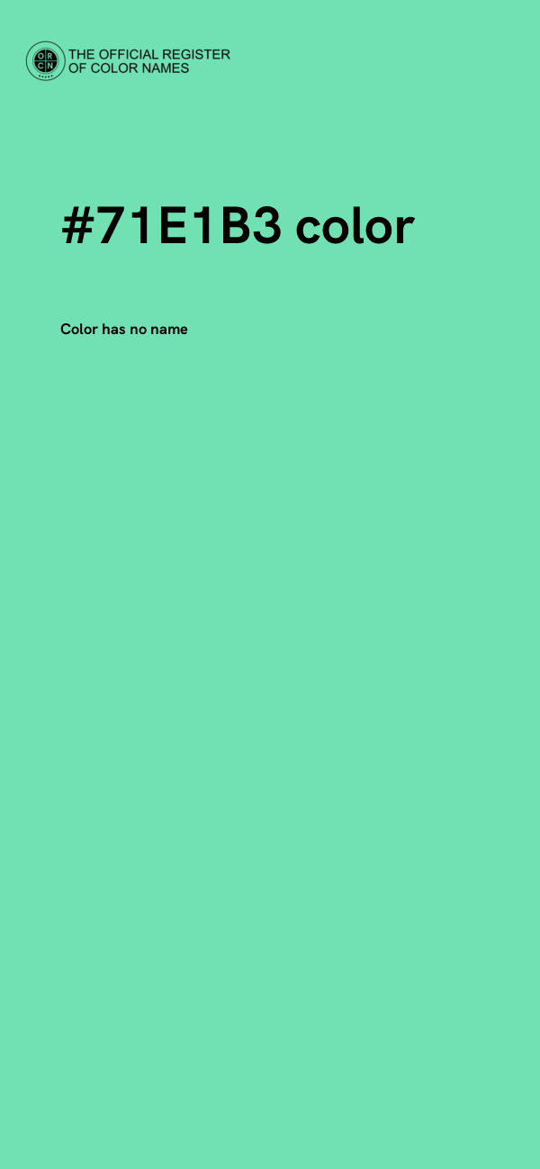 #71E1B3 color image