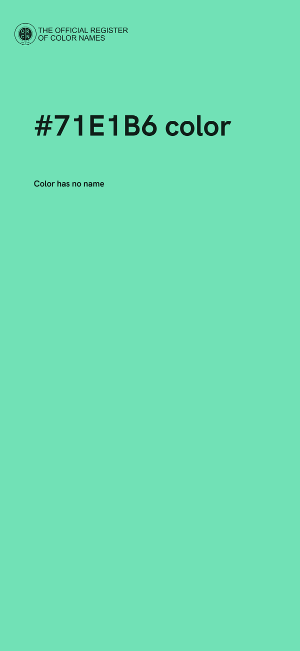 #71E1B6 color image