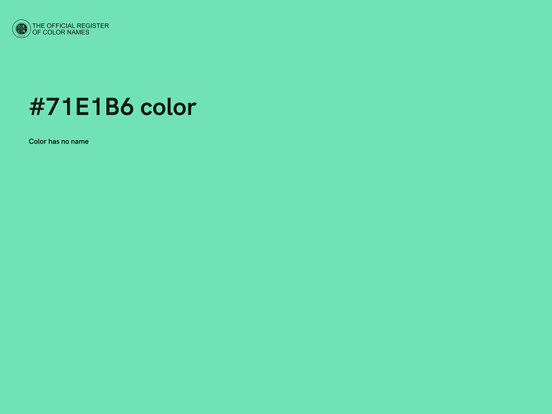 #71E1B6 color image