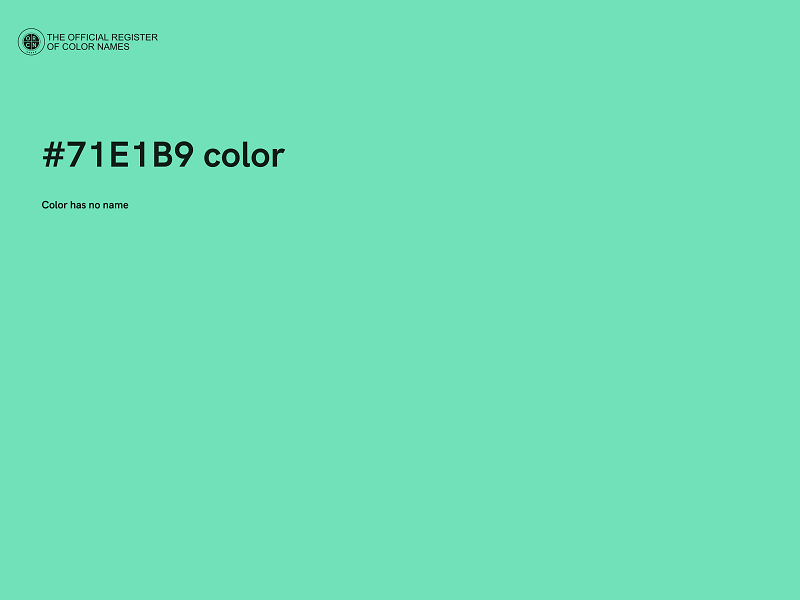 #71E1B9 color image