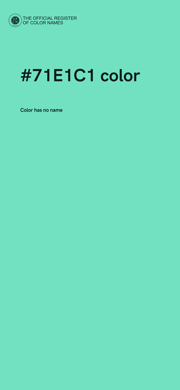 #71E1C1 color image
