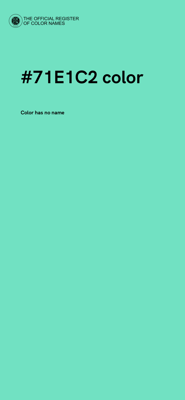 #71E1C2 color image