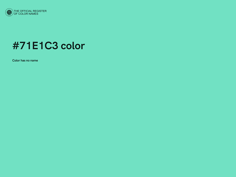 #71E1C3 color image