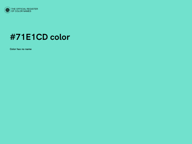 #71E1CD color image