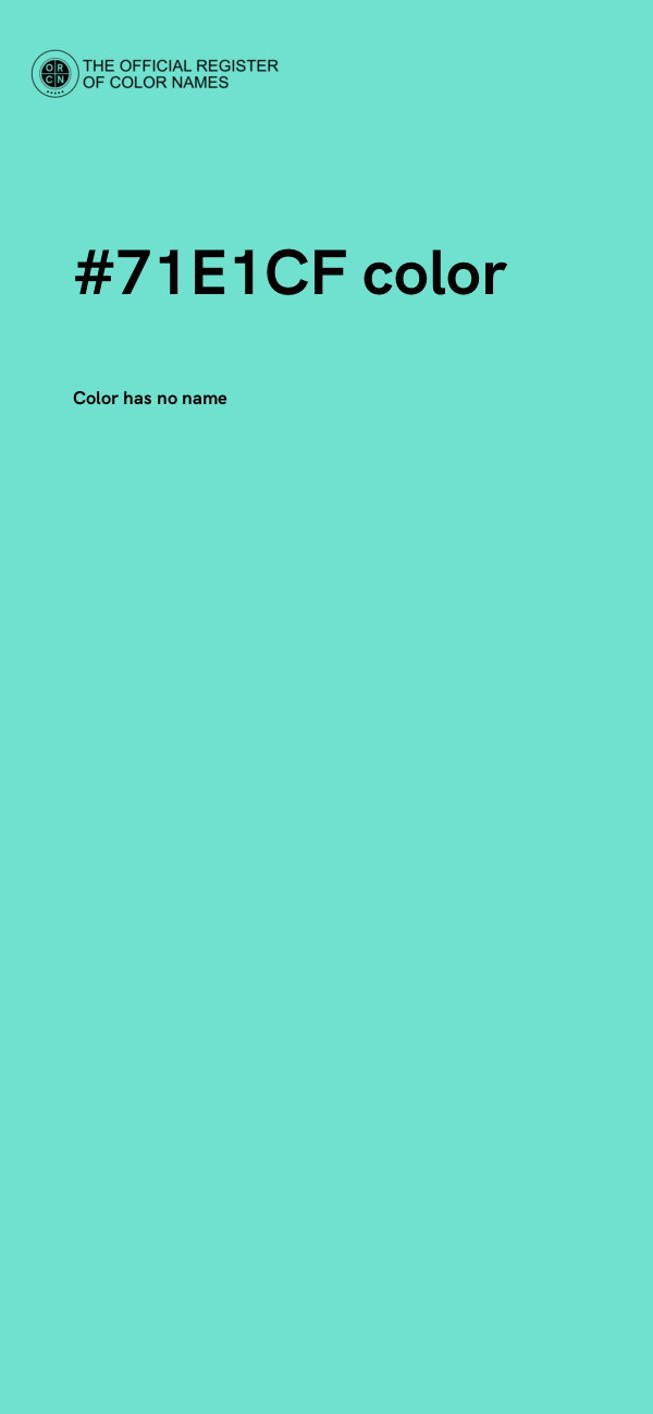 #71E1CF color image