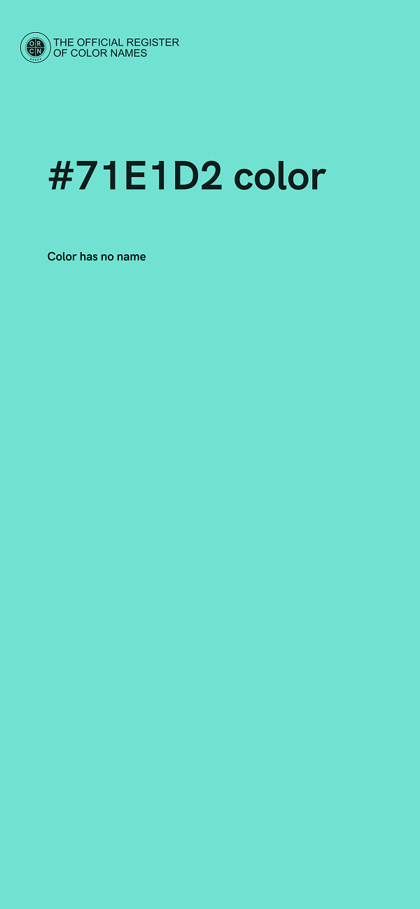 #71E1D2 color image