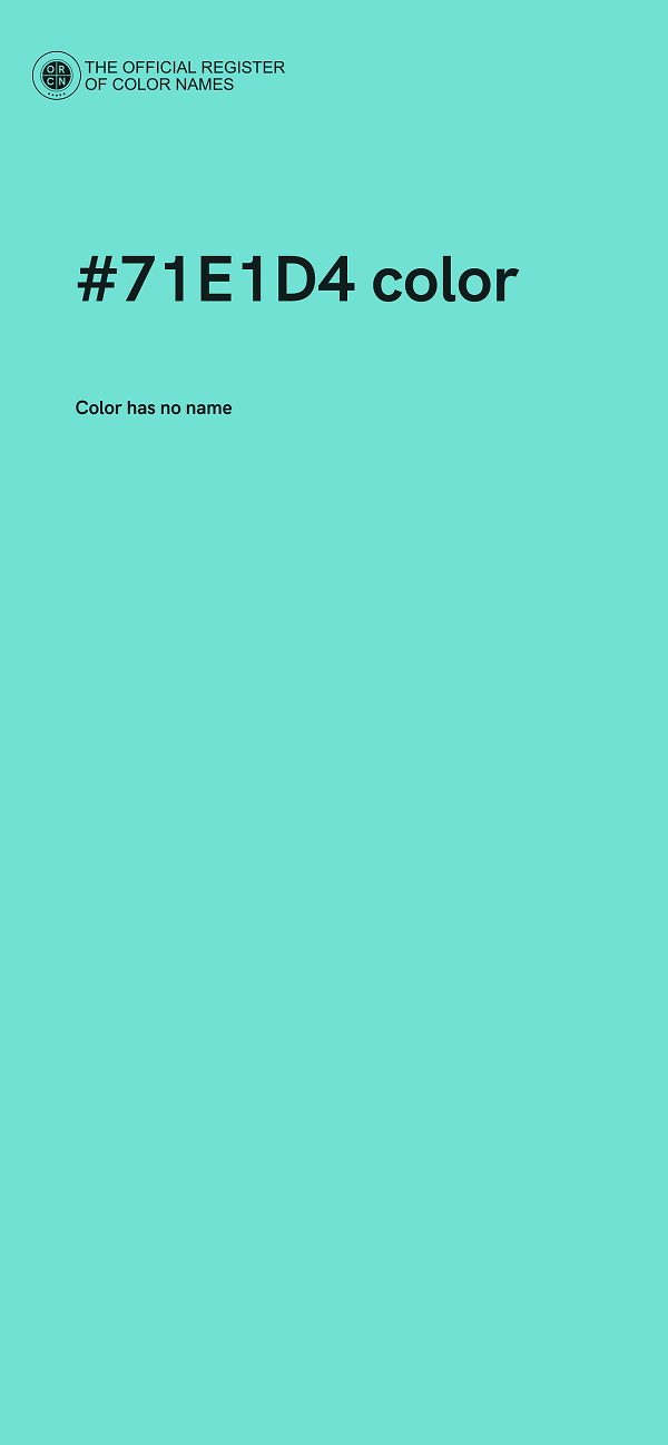 #71E1D4 color image
