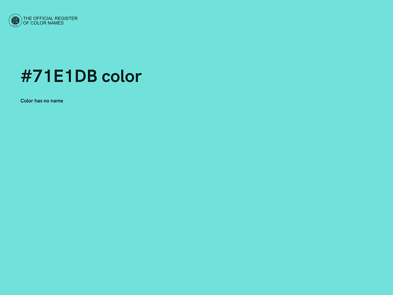 #71E1DB color image