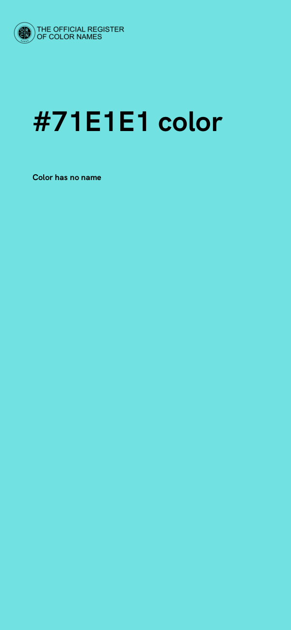 #71E1E1 color image