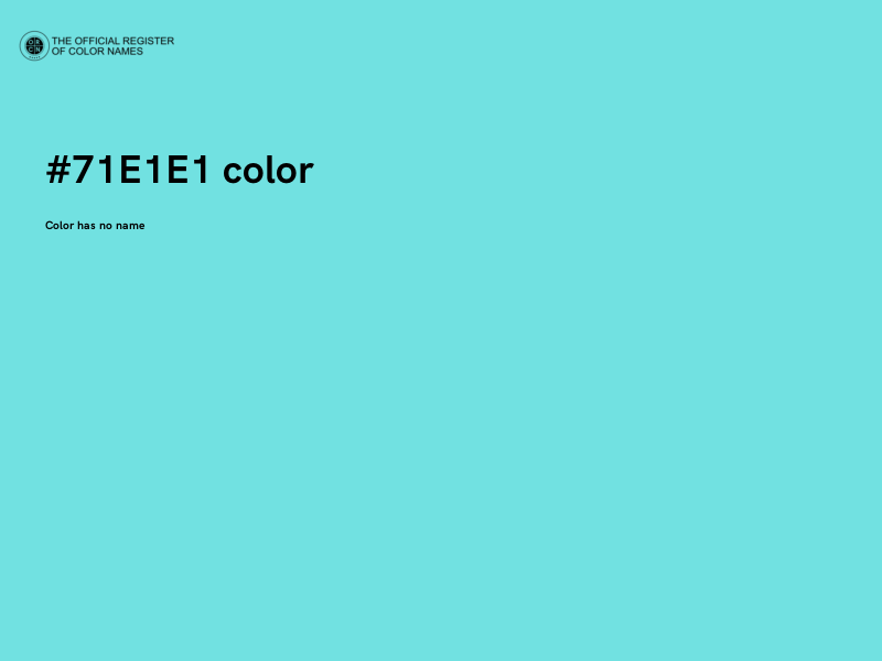 #71E1E1 color image
