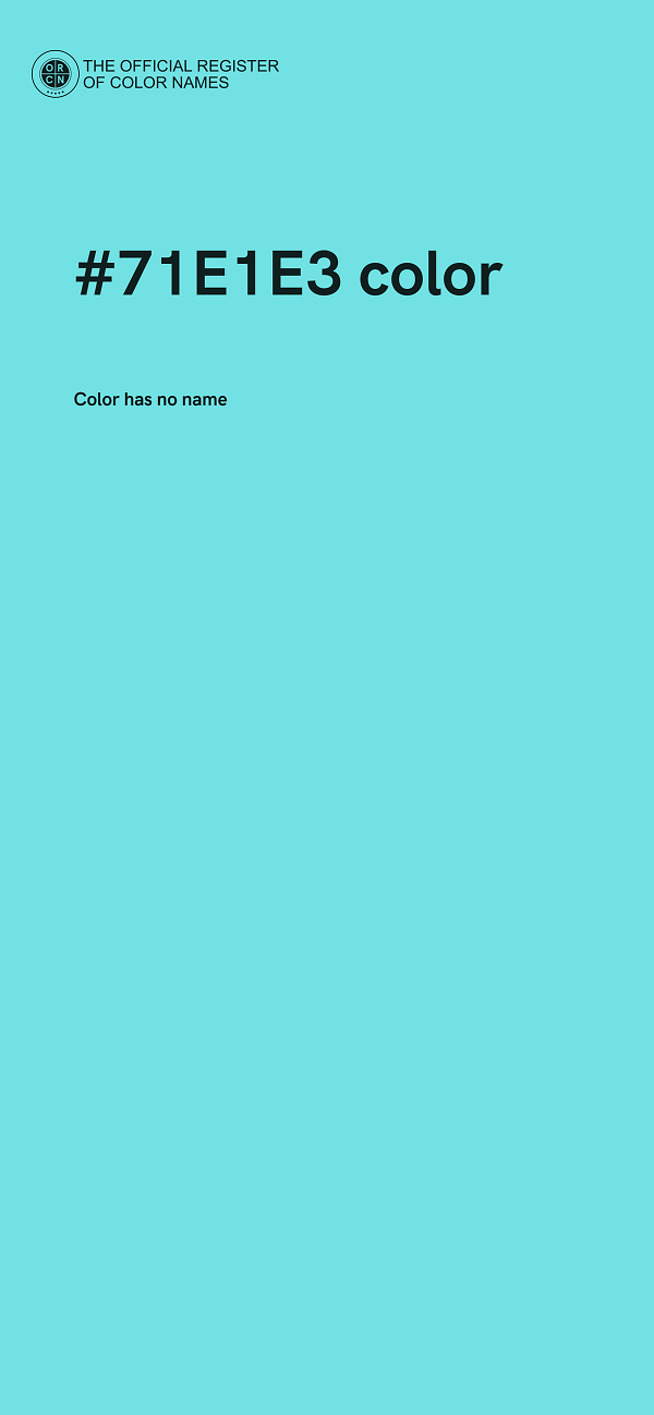 #71E1E3 color image