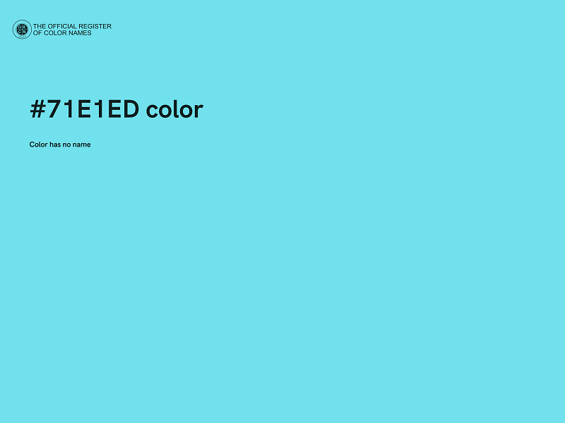 #71E1ED color image