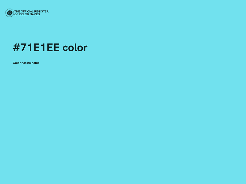 #71E1EE color image