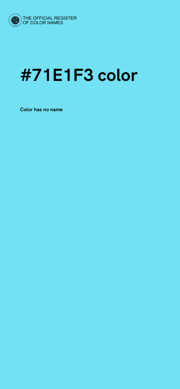 #71E1F3 color image