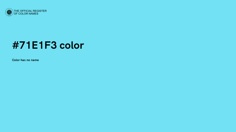 #71E1F3 color image