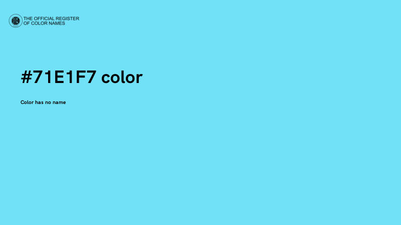 #71E1F7 color image