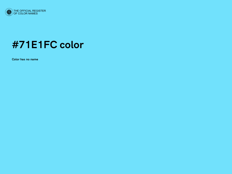 #71E1FC color image