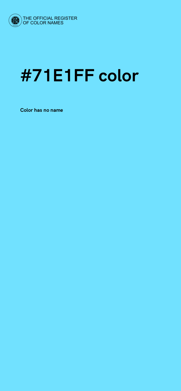 #71E1FF color image