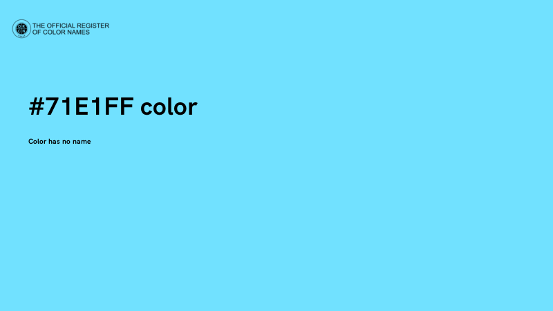 #71E1FF color image