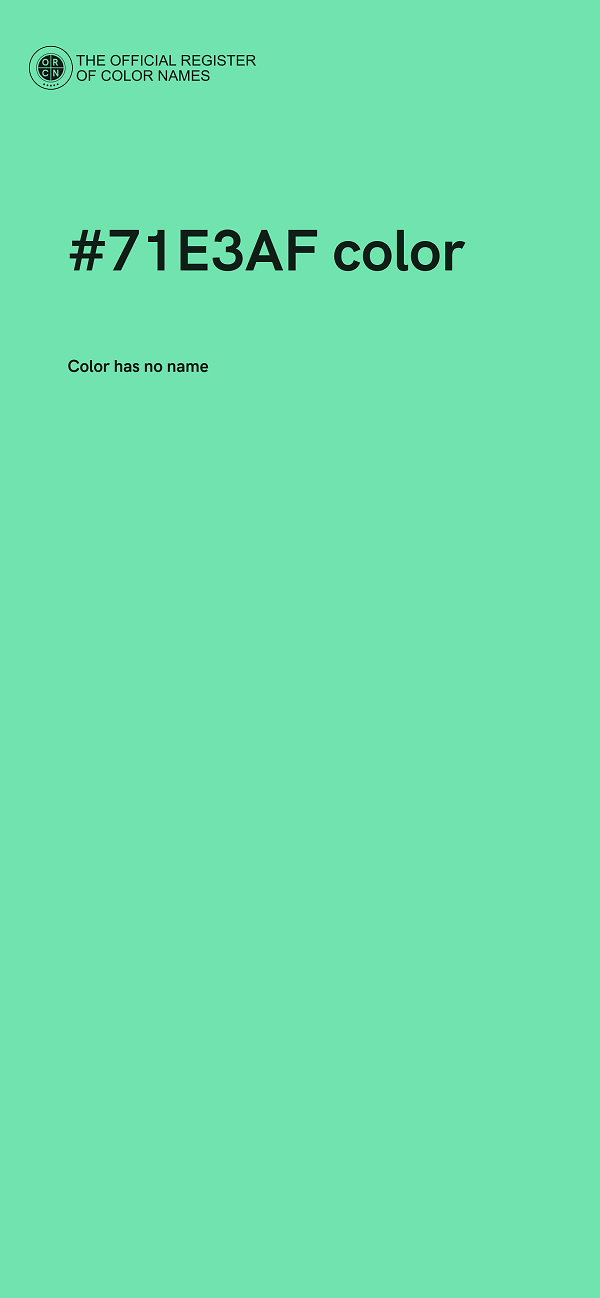 #71E3AF color image