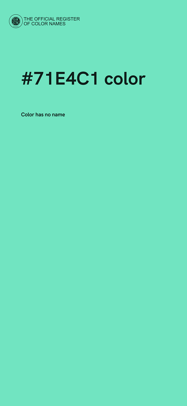 #71E4C1 color image