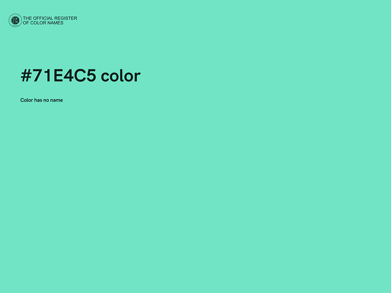 #71E4C5 color image