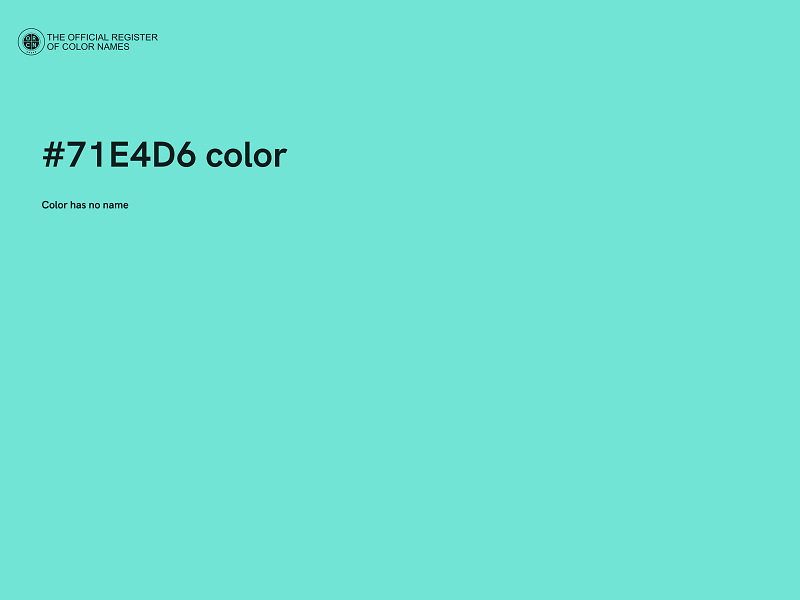 #71E4D6 color image