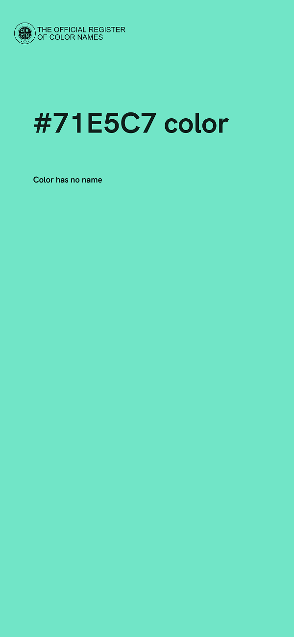 #71E5C7 color image