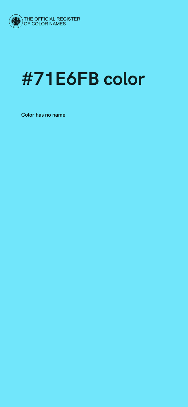 #71E6FB color image