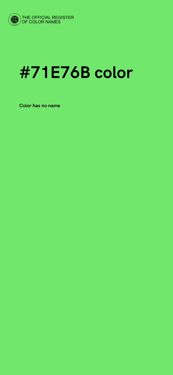 #71E76B color image