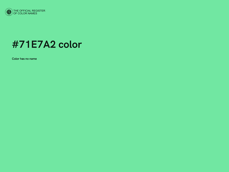 #71E7A2 color image