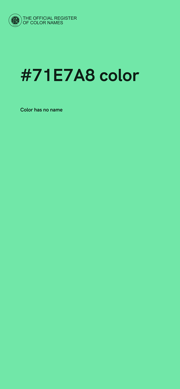#71E7A8 color image