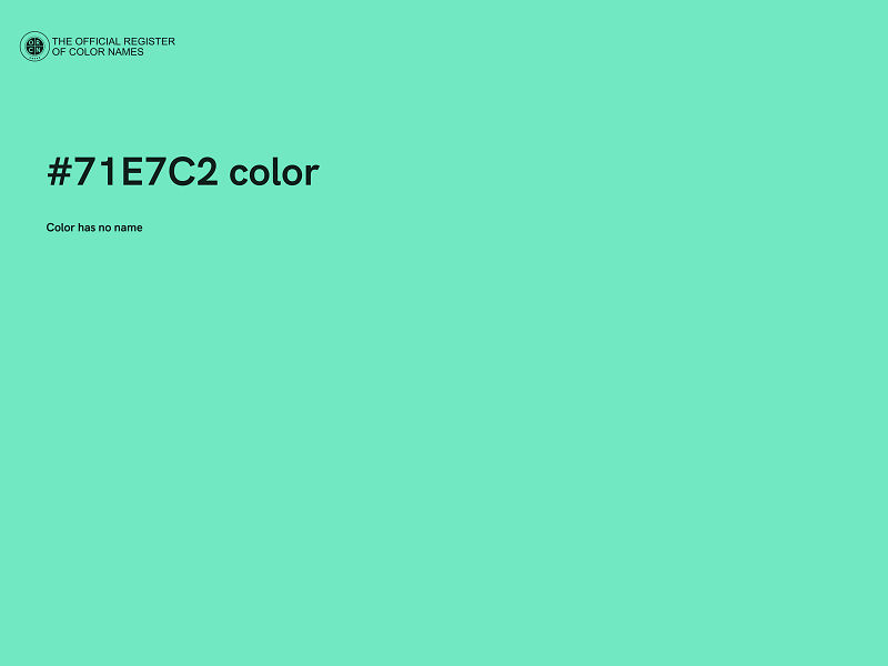 #71E7C2 color image