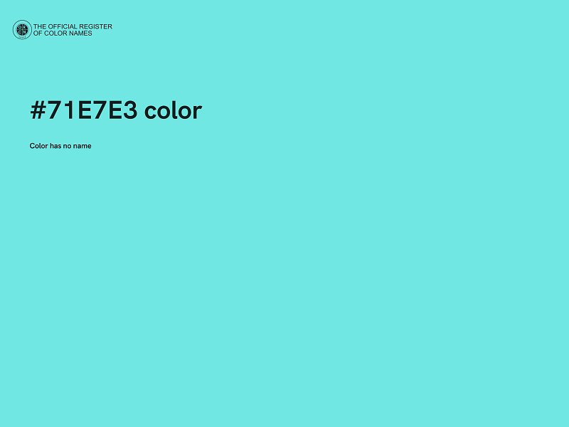 #71E7E3 color image