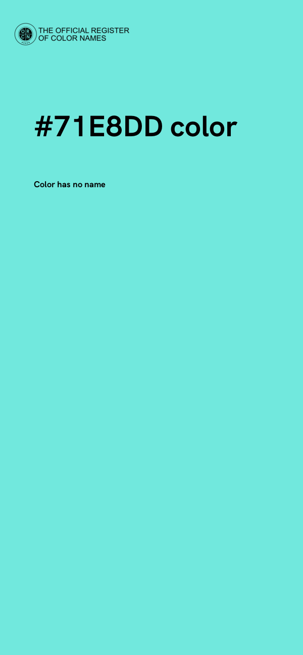 #71E8DD color image