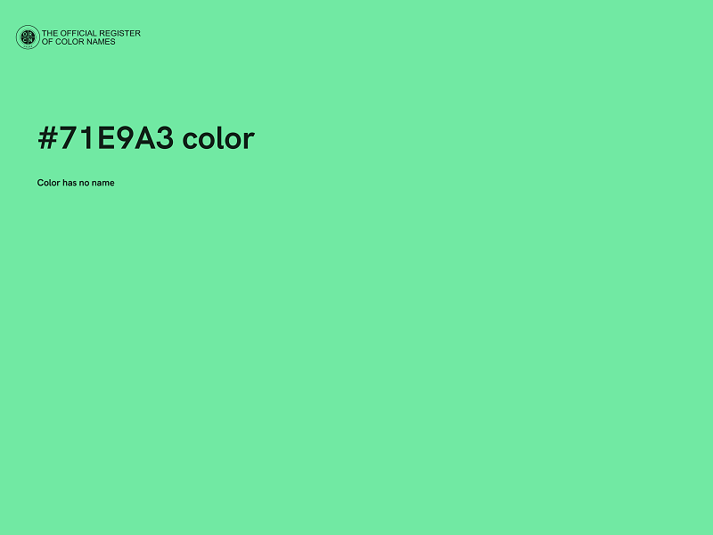 #71E9A3 color image