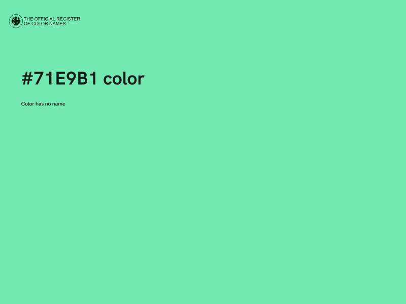 #71E9B1 color image