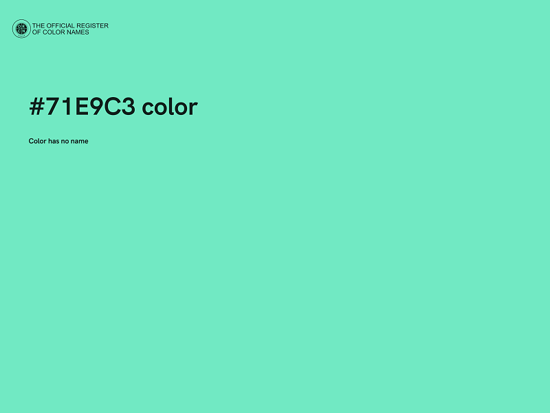 #71E9C3 color image