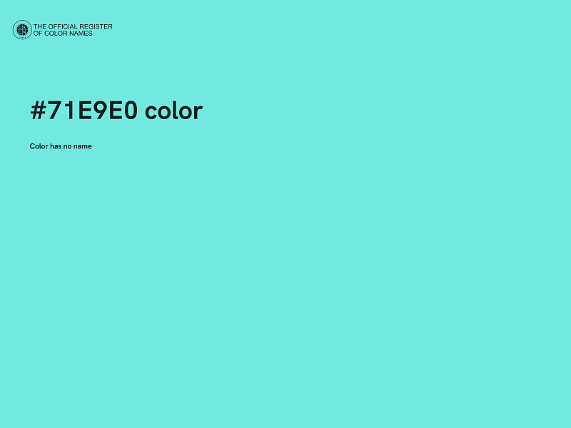 #71E9E0 color image