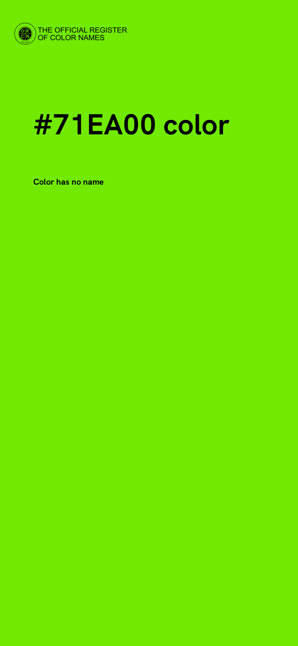 #71EA00 color image