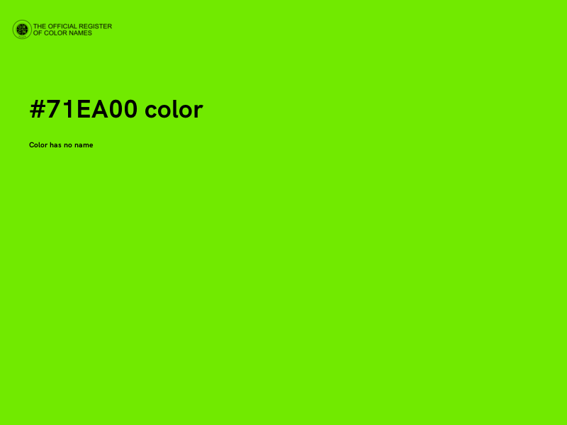 #71EA00 color image