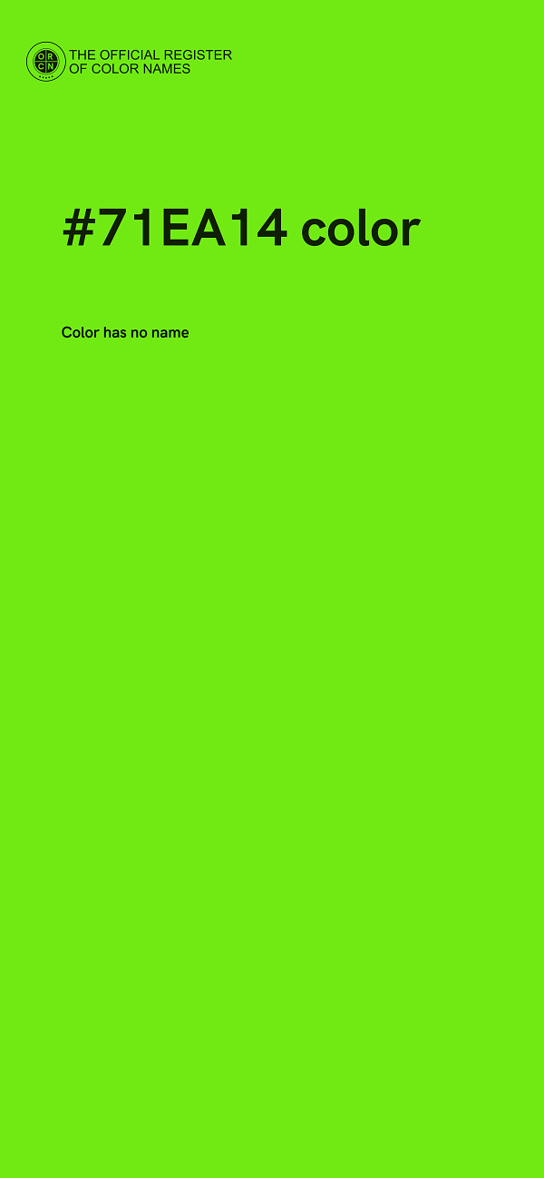 #71EA14 color image