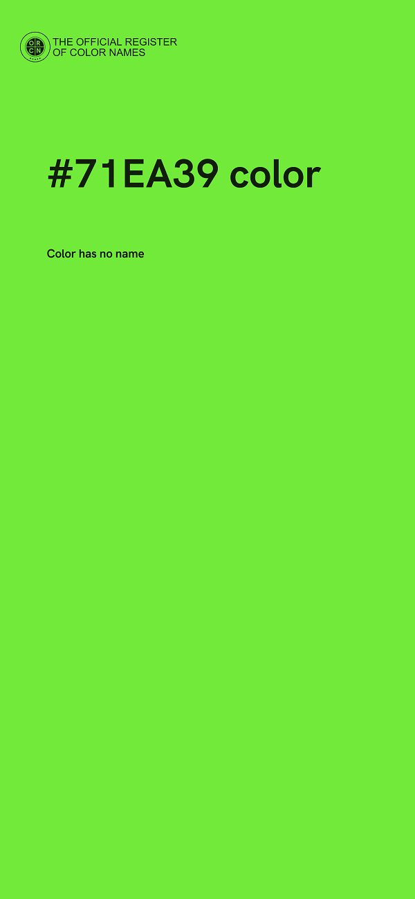#71EA39 color image